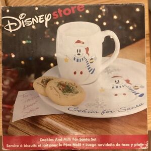 Disney Store “Cookies and Milk” Christmas set